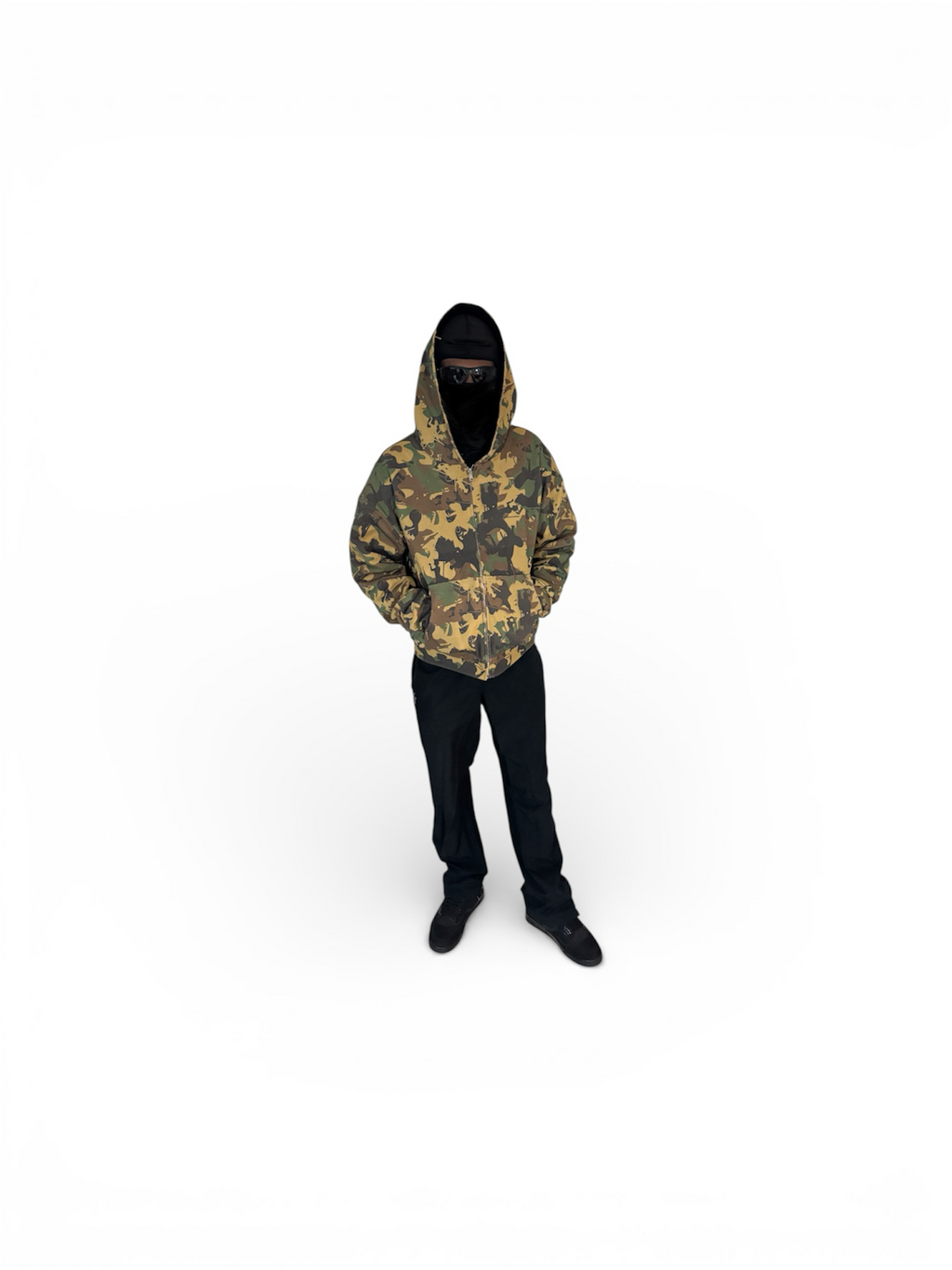 Ugly World Camouflage stripper reversible Zip up hoodie