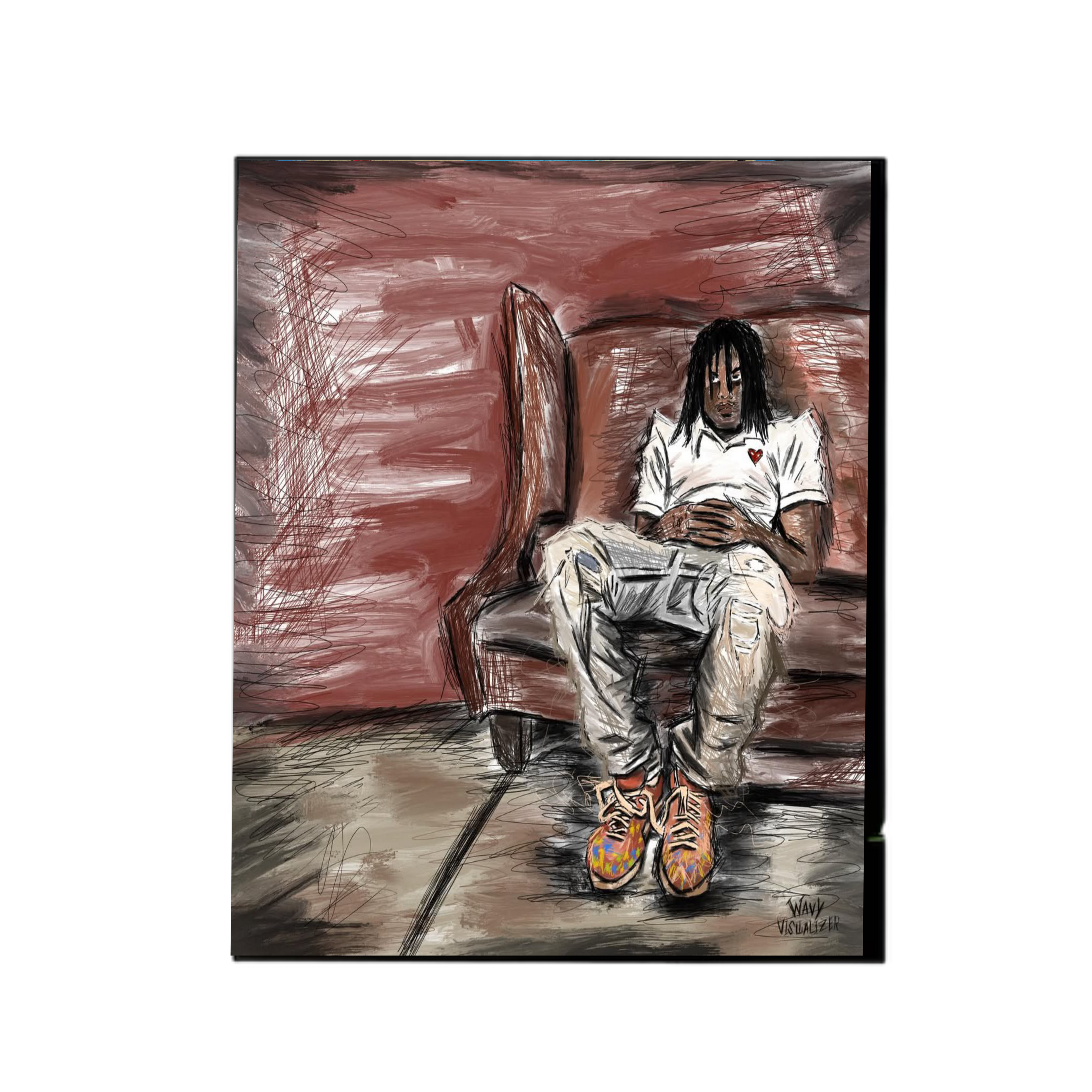 Life mocks art print