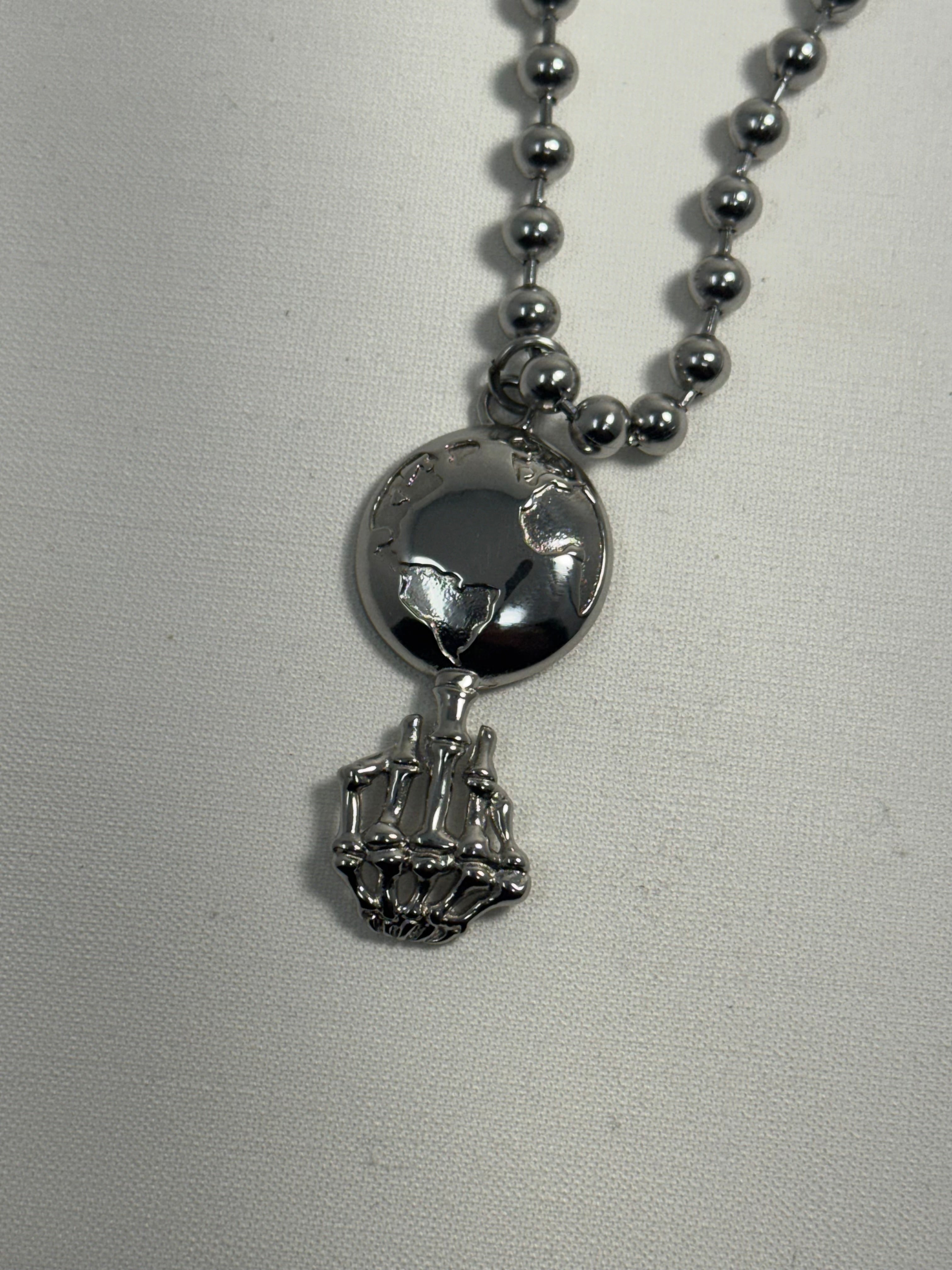 F**k The World  Stainless Steel Chain