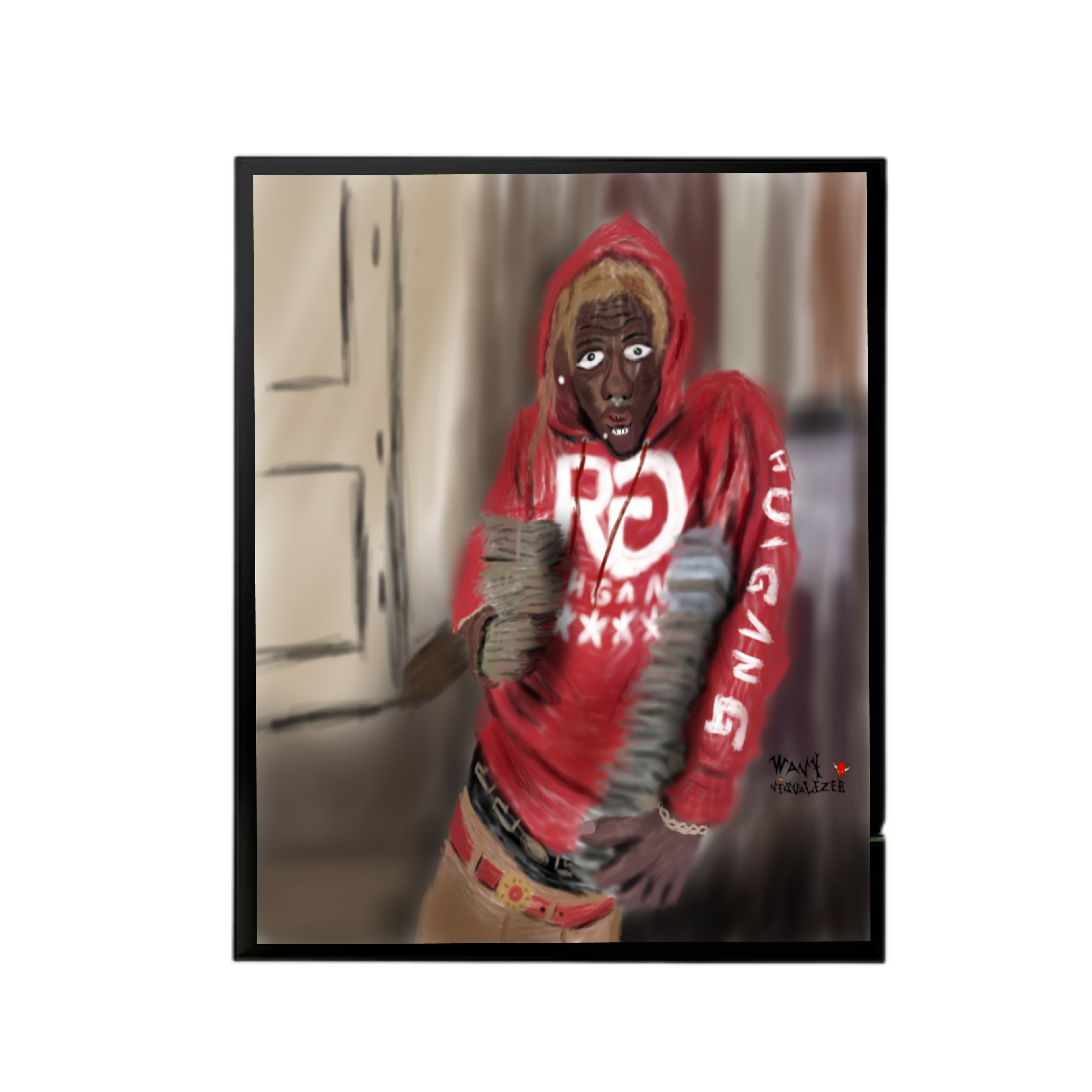 Young Thug Airbrush Print