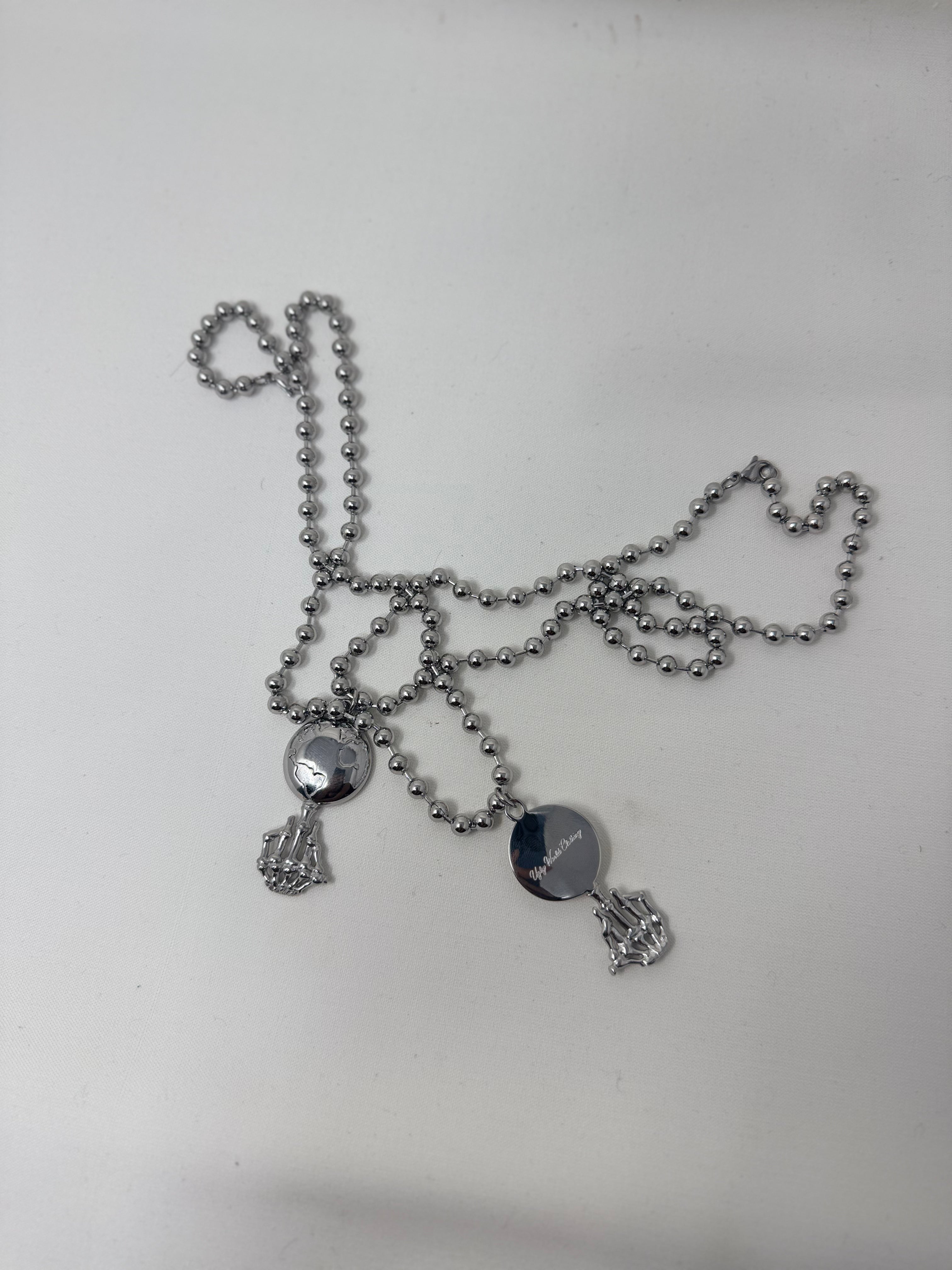 F**k The World  Stainless Steel Chain