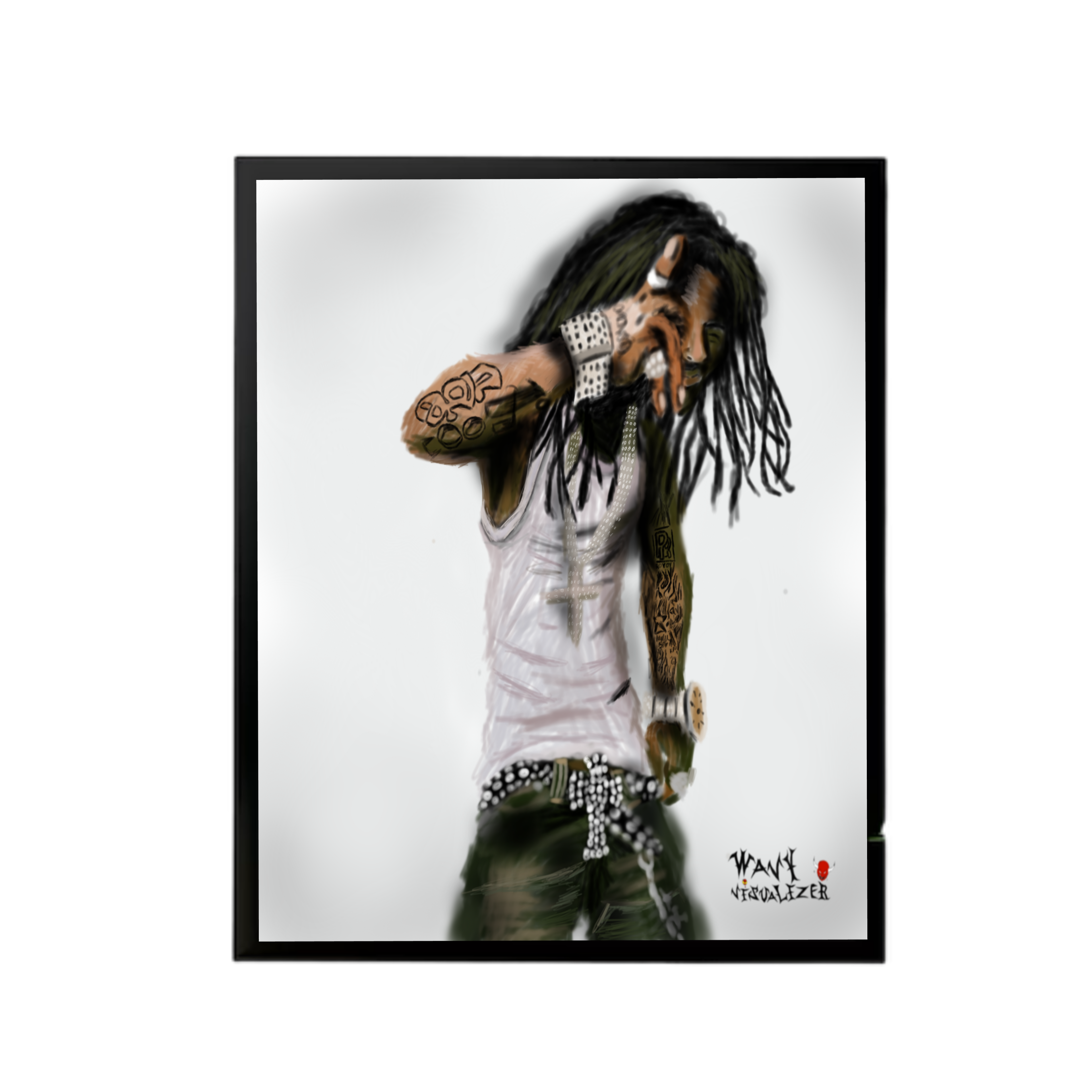 Lil Wayne Airbrush Print
