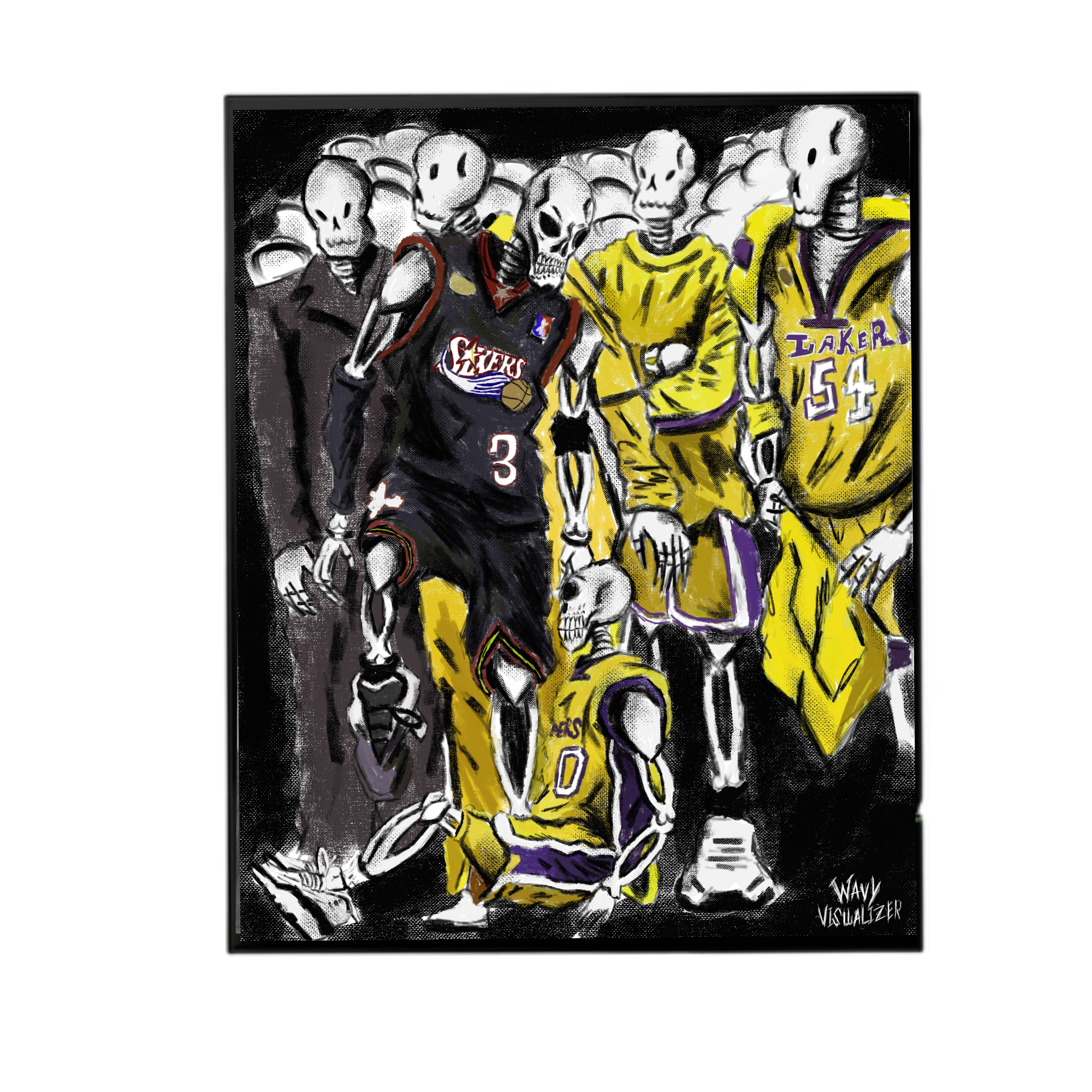 Allen Iverson stepping over  print