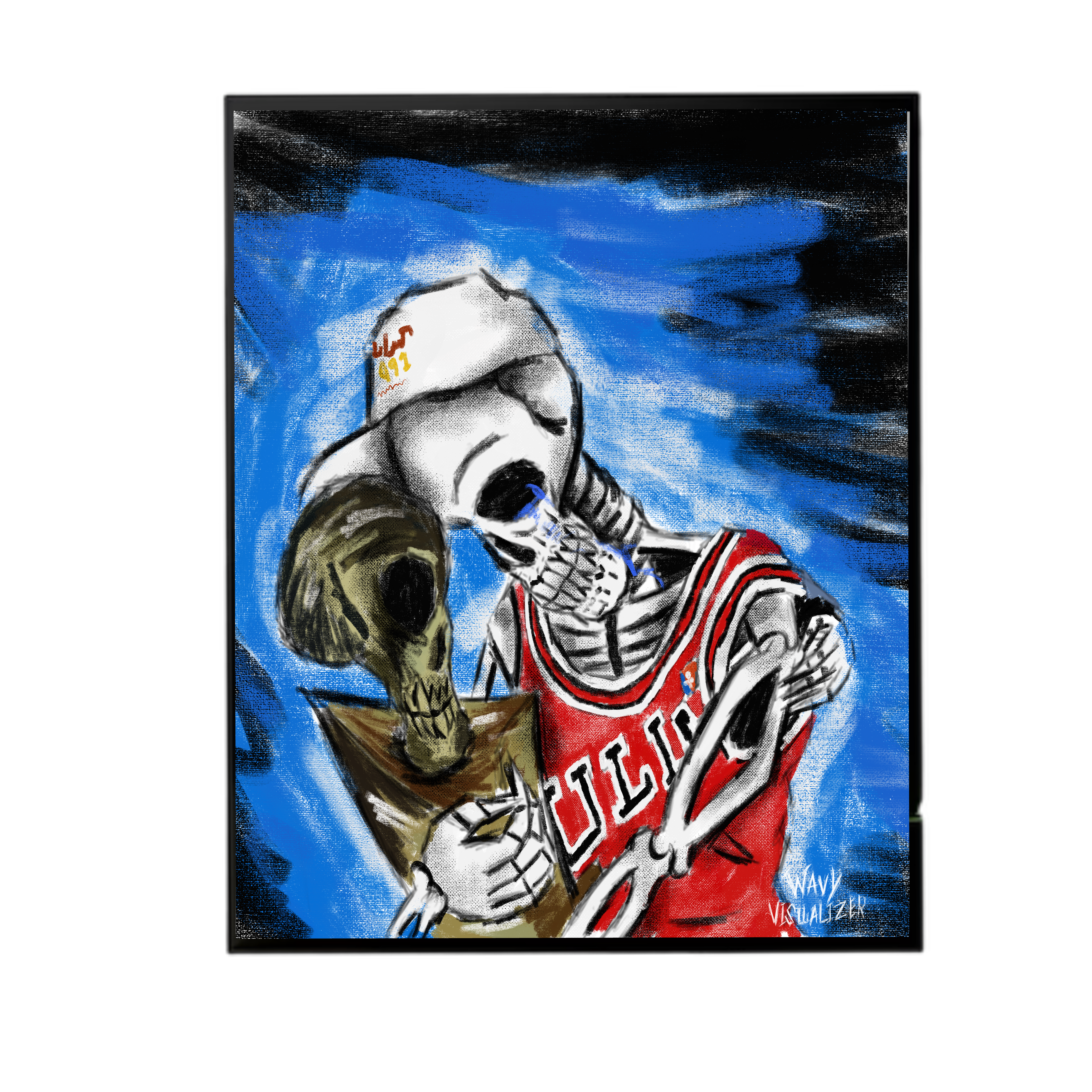 Michael Jordan’s first championship print