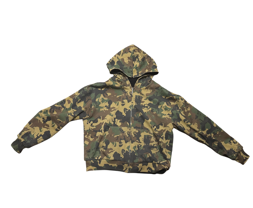 Ugly World Camouflage stripper reversible Zip up hoodie