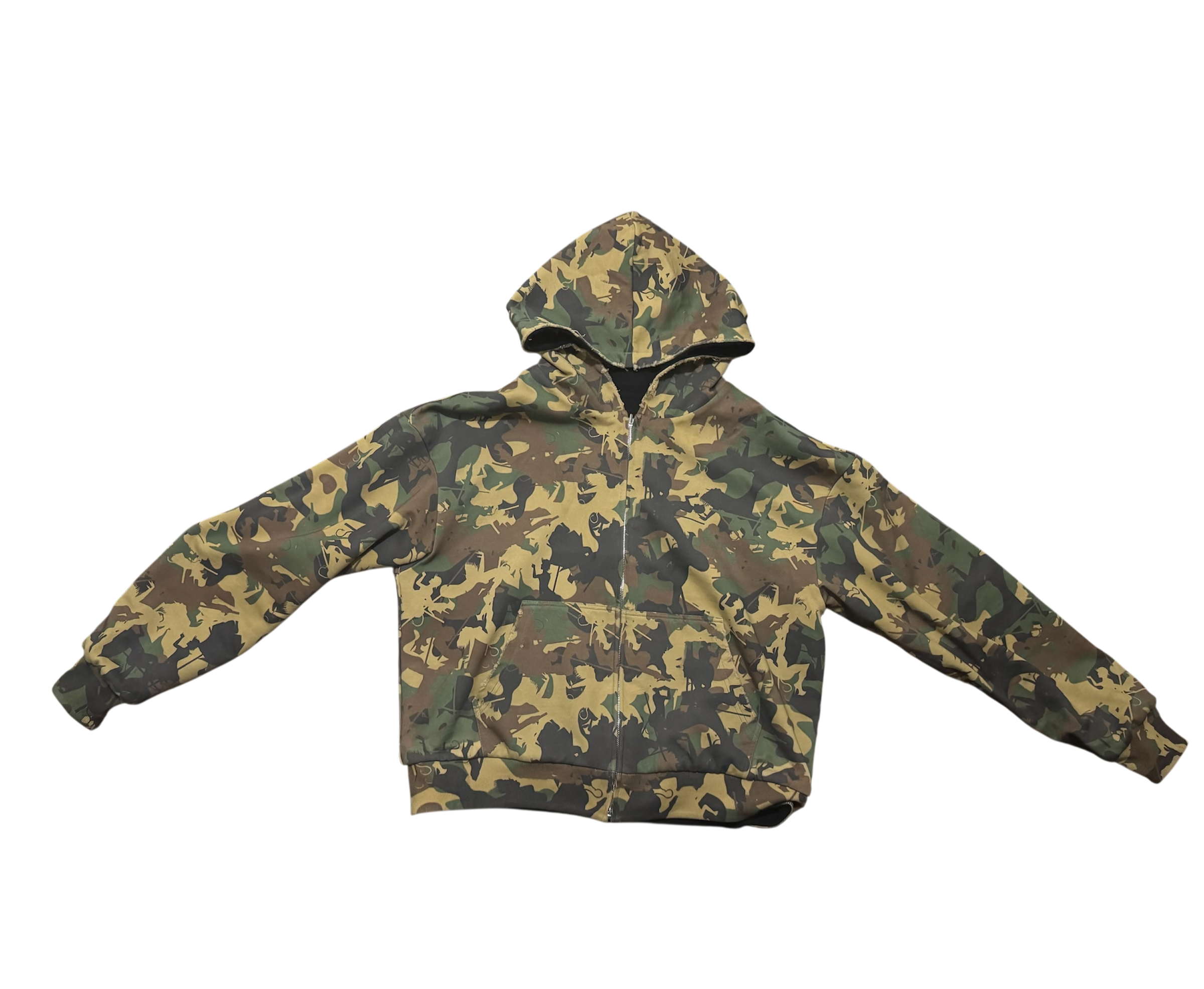 Ugly World Camouflage stripper reversible Zip up hoodie