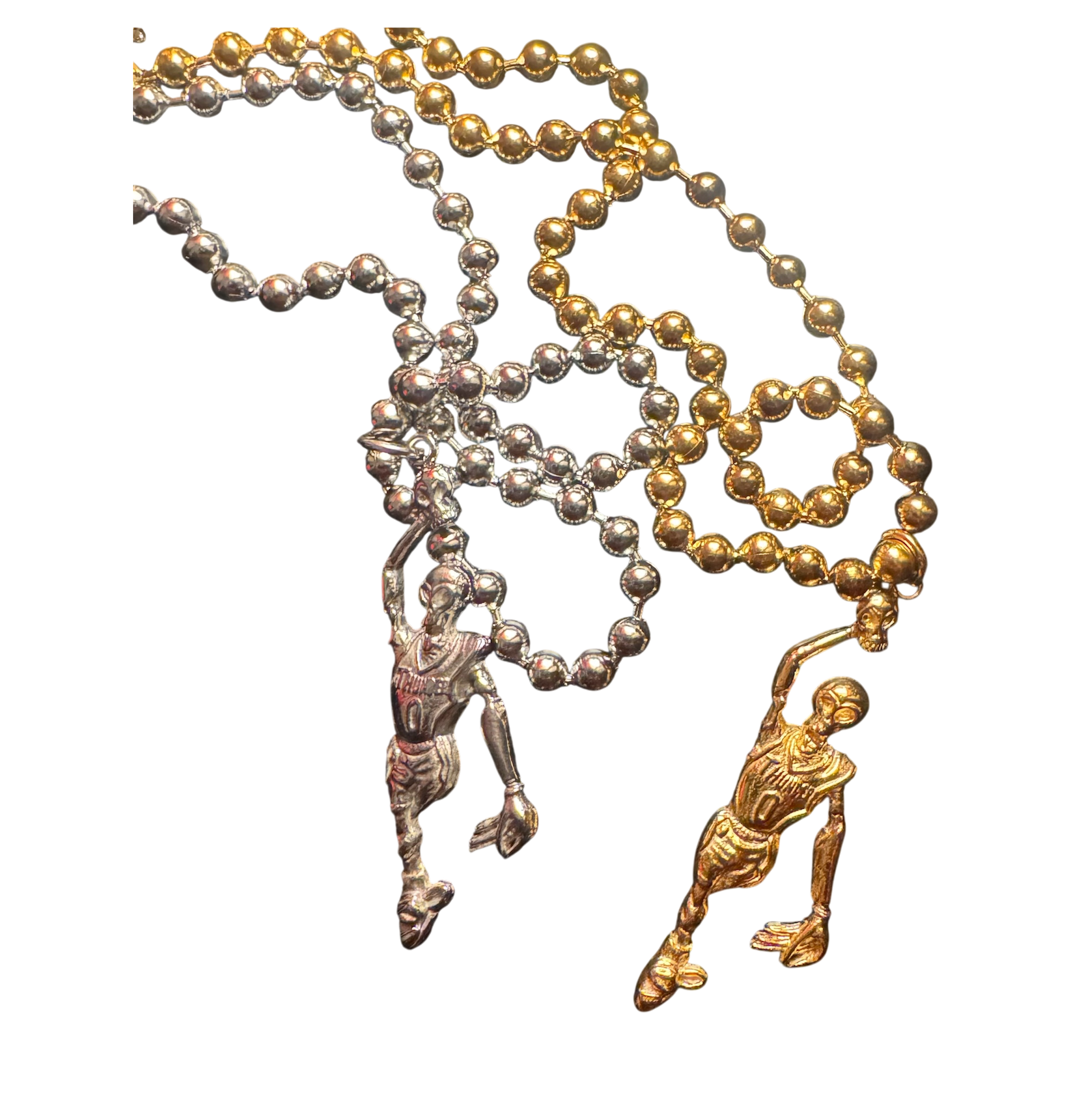 Russell Westbrook Skeleton dunking Stainless Steel Chain